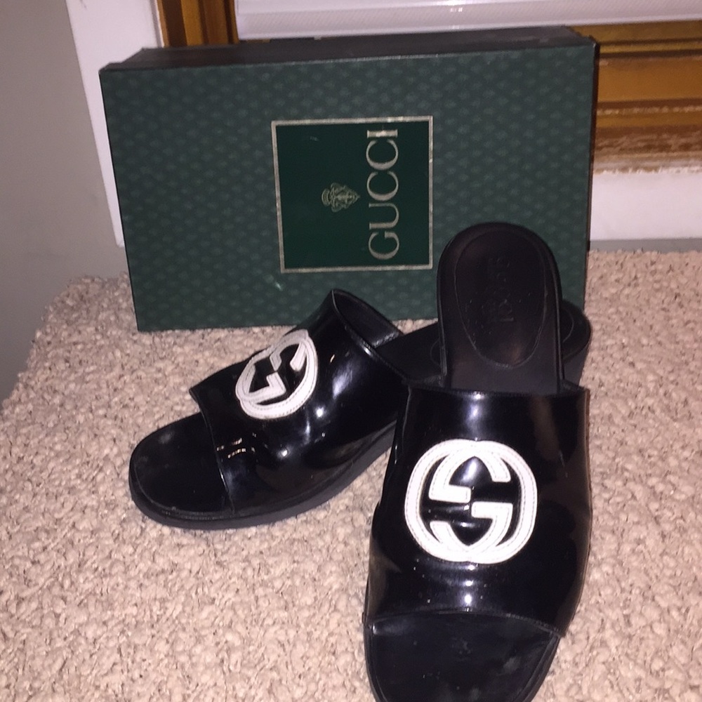 GUCCI SLIDES SZ 10B - Picture 2 of 6